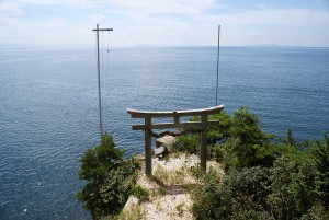 都久夫須麻神社から見た琵琶湖