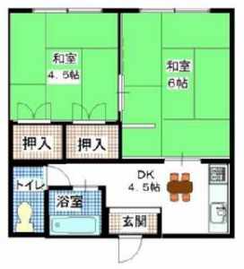 間取りは2DK